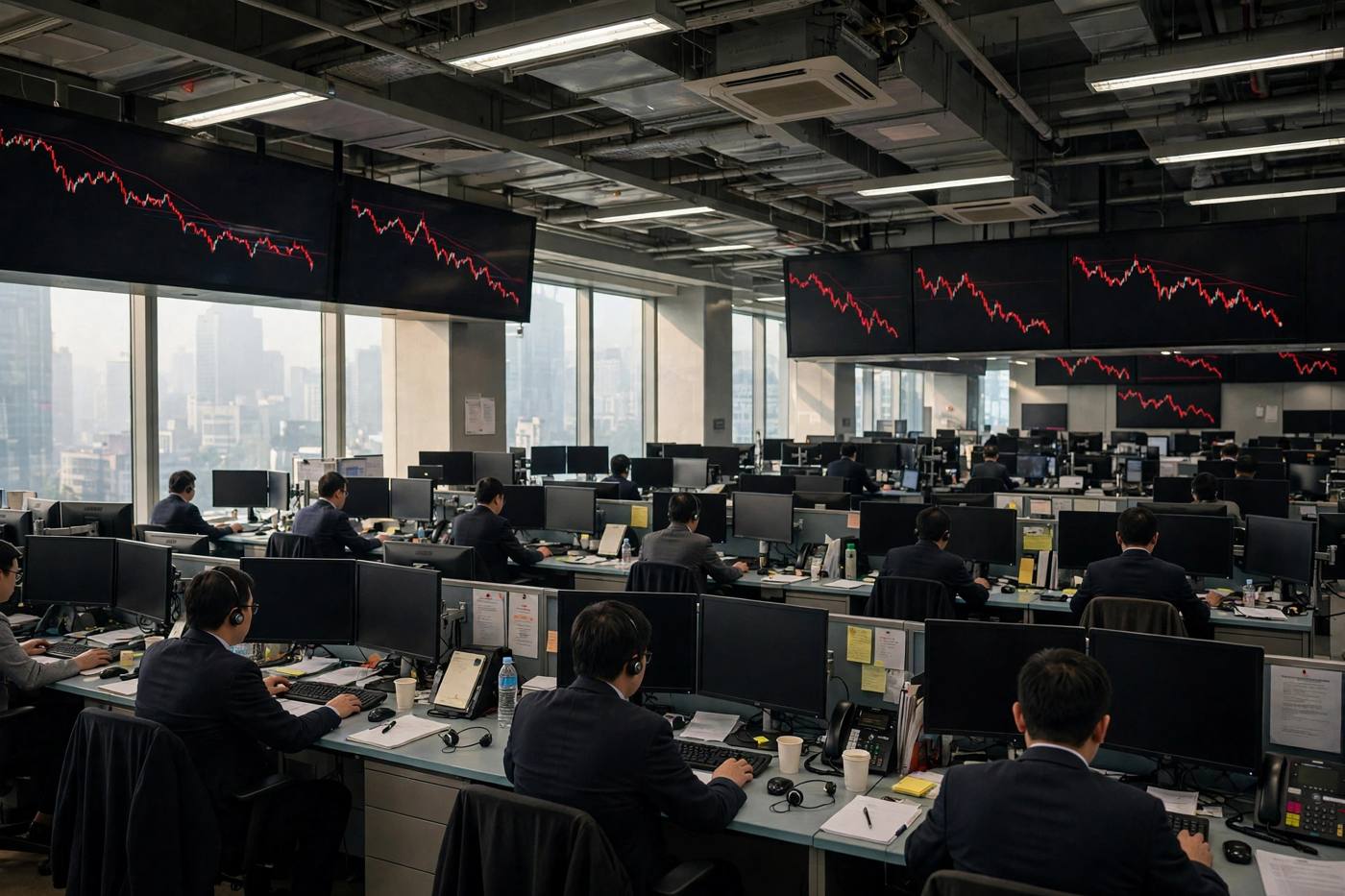Asian Stocks Slide as Hang Seng Falls 2.4 Percent and Oil Climbs
