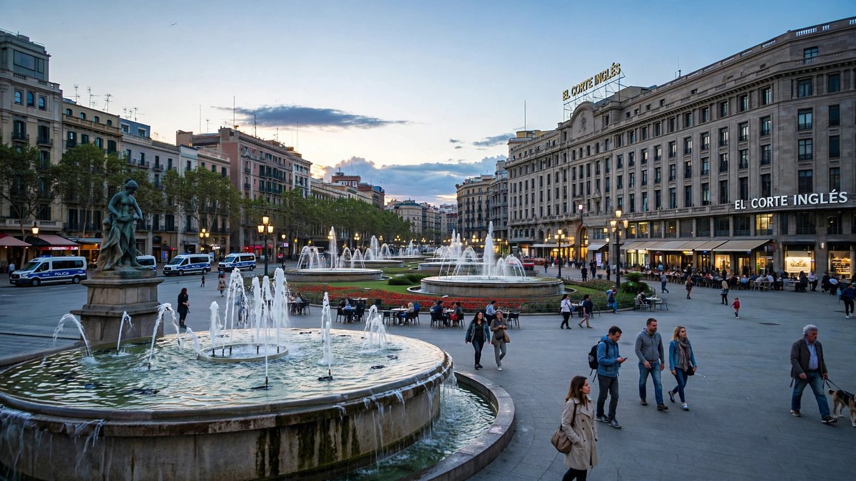 100 Arrested in Barcelona After Rioting, Looting and Fires Around Plaza de Catalunya