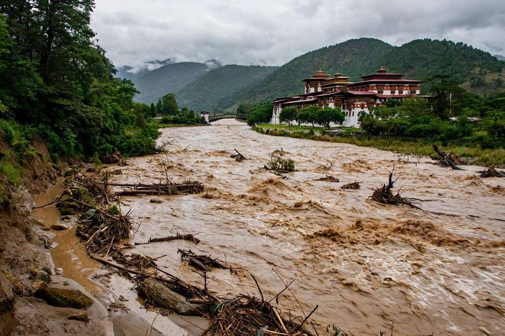 Bhutan Glacial Lake Bursts Above Laya, Flood Alerts Follow the Sankosh Into India