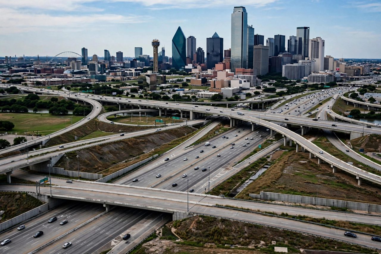 डलास, टेक्सास: डाउनटाउन से जाने वाली I-30 I-35E और I-45 के बीच पूरे सप्ताहांत बंद