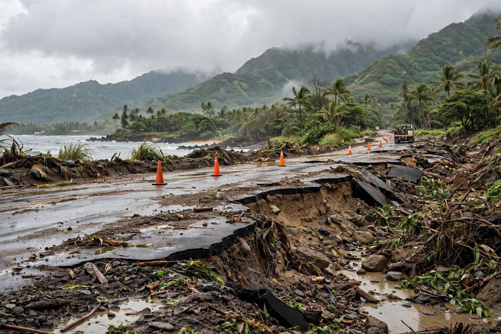 Honolulú, Hawái: 81,4 millones de dólares federales llegan a Hawái para reparar carreteras y puentes dañados por las tormentas