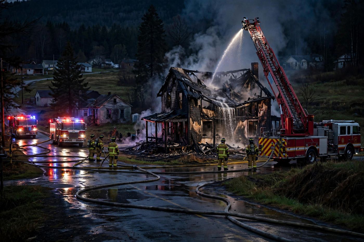 Knowlesville, New York : un homme meurt dans l'incendie d'une maison de Presbyterian Street, un voisin brûlé en tentant un sauvetage
