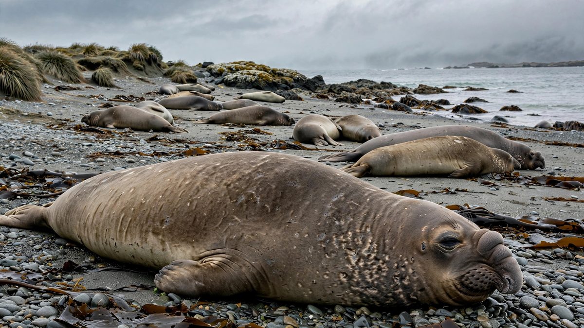 Confirman gripe aviar H5N1 en la isla Macquarie en un elefante marino