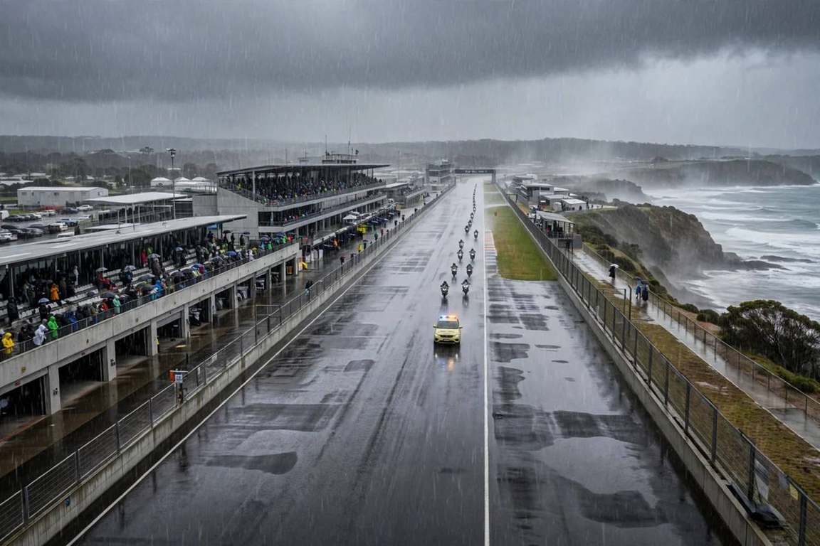 फिलिप आइल्यान्डमा MotoGP को अन्तिम दौड वर्षाका कारण रद्द