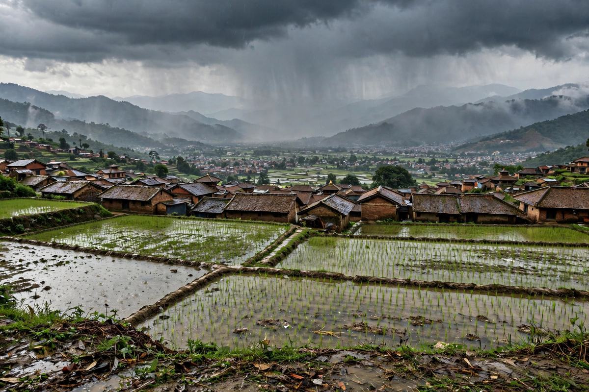 Nepal Rain Warning: 200 mm Possible as Bay of Bengal Cyclone Builds