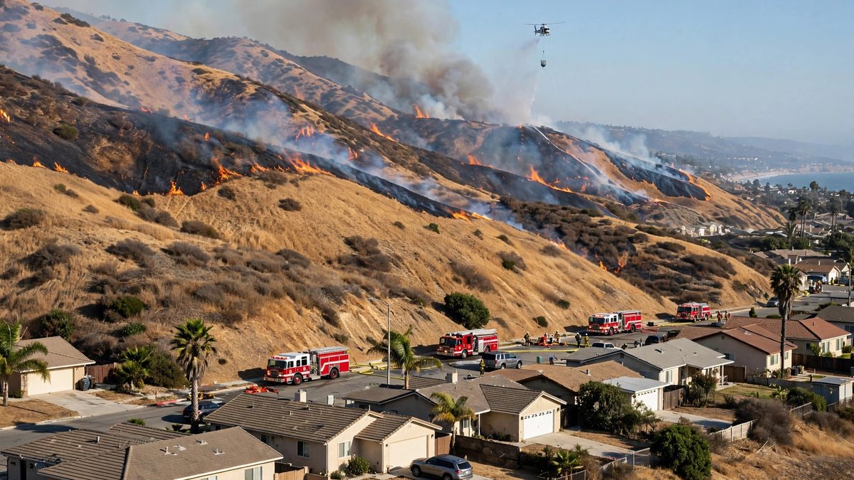 Norte Fire Hits Six Homes, Burns 570 Acres in Orange County