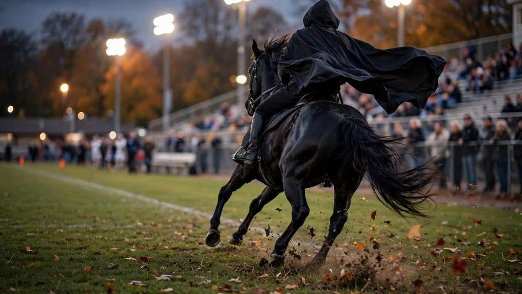 Sleepy Hollow's Headless Horseman Entrance Has a Real Horse Behind It