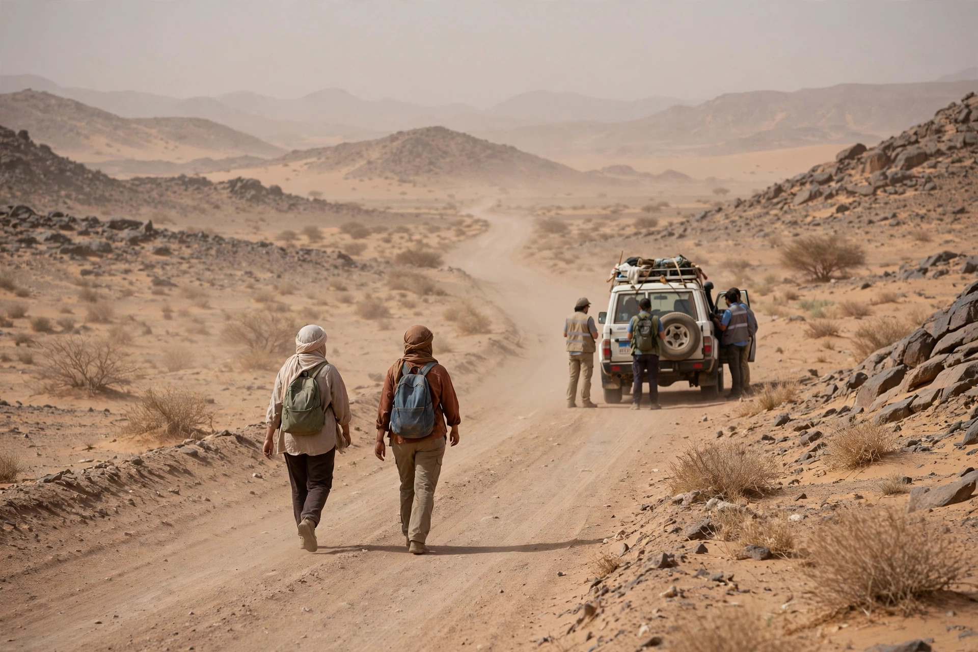 Deux femmes europeennes liberees apres une longue captivite au Niger arrivent en Libye